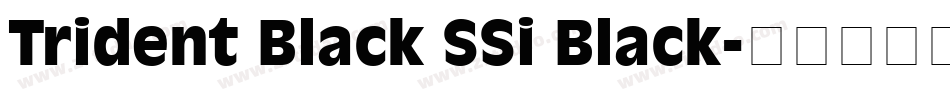 Trident Black SSi Black字体转换